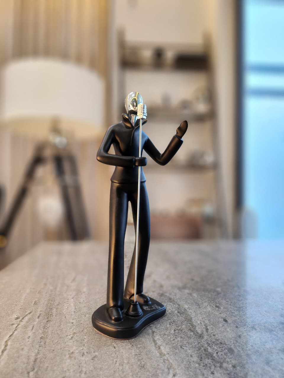 Sculpture Modern Singer Figurine