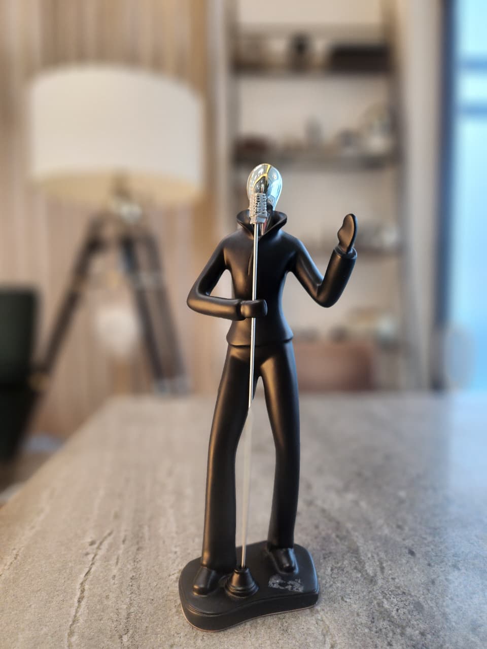 Sculpture Modern Singer Figurine